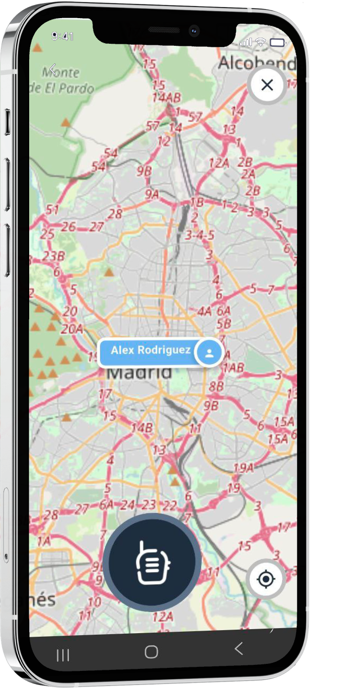 PTTHex mobile communication view